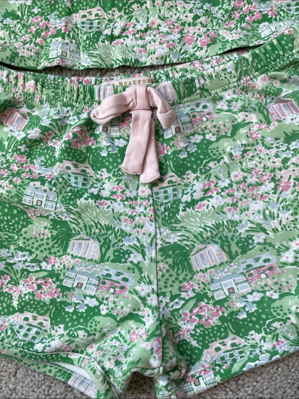 The Beaufort Bonnet Company Matching Set size 6 Rare Belmont Blooms Print - Picture 2 of 8